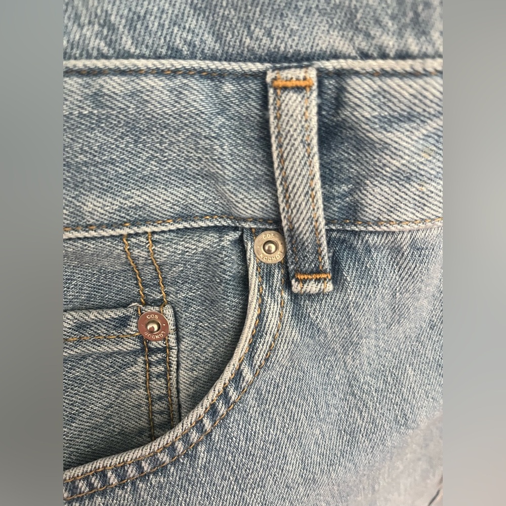 COS Denim Maxi Shirt Dress Sz. 12 - Picture 11 of 16